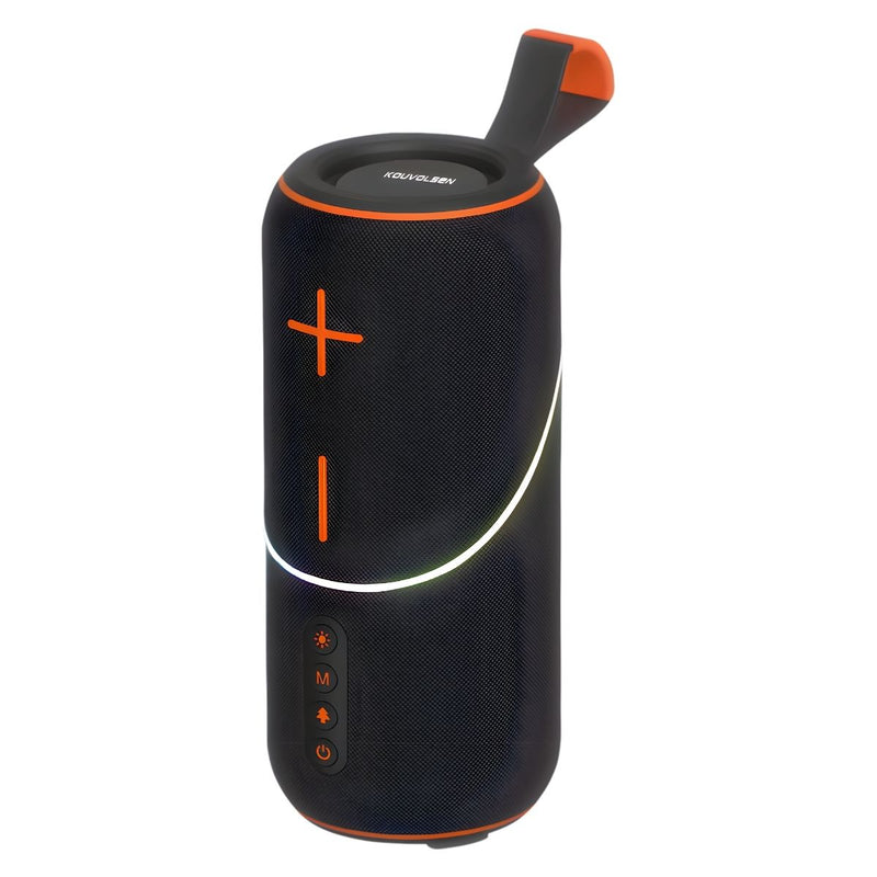 Bocina Bluetooth Portátil 20W. Altavoz Inalámbrico con Luces LED RGB y Función TWS. Parlante Speaker Recargable. Color Gris.