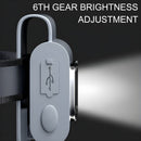 Luz LED Recargable Multifuncional con Banda Ajustable y Clip Magnético. Iluminación Portátil para Running  y Actividades al Aire Libre.