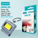 Luz LED Recargable Multifuncional con Banda Ajustable y Clip Magnético. Iluminación Portátil para Running  y Actividades al Aire Libre.