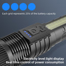 Linterna LED Recargable de Alta Potencia 10W. Luz Blanca con Zoom Ajustable. Alcance Hasta 200 Metros. Resistente al Agua.