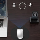 Mouse Inalámbrico 2.4G. DPI Ajustable 800 /1200 /1600. Diseño Delgado y Ergonómico. Color Blanco.