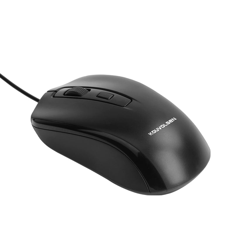 Mouse con Cable USB (1.2m). DPI Ajustable 800-1200-1600. Diseño Ergonómico de 4 Botones. Ideal para PC y Laptop.