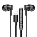 Audífonos con Cable In-Ear 14 mm con Conector Lightning, Micrófono Integrado y Control de Volumen – Cable 1.2 m