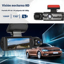 Dash Cam Cámara Doble para Autos 1080P con WiFi. Grabación Frontal y Trasera. Dashcam con Visión Nocturna HD para carros. WiFi + 32G
