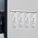 Barra Portacomandas Metálica de 60 cm para Cocina. Soporte para Tickets y Órdenes de Restaurante. Riel Organizador