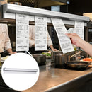 Barra Portacomandas Metálica de 60 cm para Cocina. Soporte para Tickets y Órdenes de Restaurante. Riel Organizador