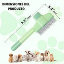 Cepillo Removedor de Pelo para Mascotas. Peine con Agujas Mejoradas para Perros y Gatos. Desenredante y Masajeador 20x8x2cm.