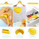 Exprimidor de jugo Manual para Limón y Cítricos. Prensa plegable Antideslizante con Filtro Integrado. Herramienta extractora de zumo.