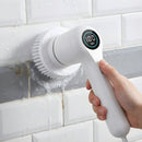 Cepillo Eléctrico de Limpieza con Pantalla Digital. Limpiador Eléctrico con 5 Cabezales Intercambiables. Resistencia al agua IPX7.