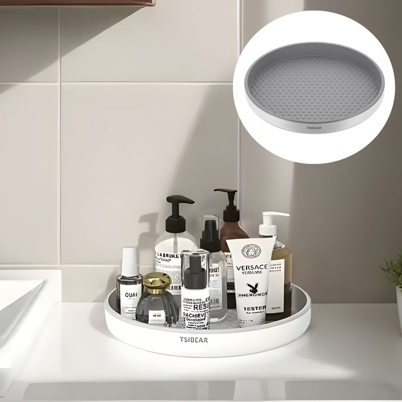 Organizador Giratorio de 30 cm para Cocina o Baño. Bandeja de 360° para Especias, Cosméticos y Almacenamiento.