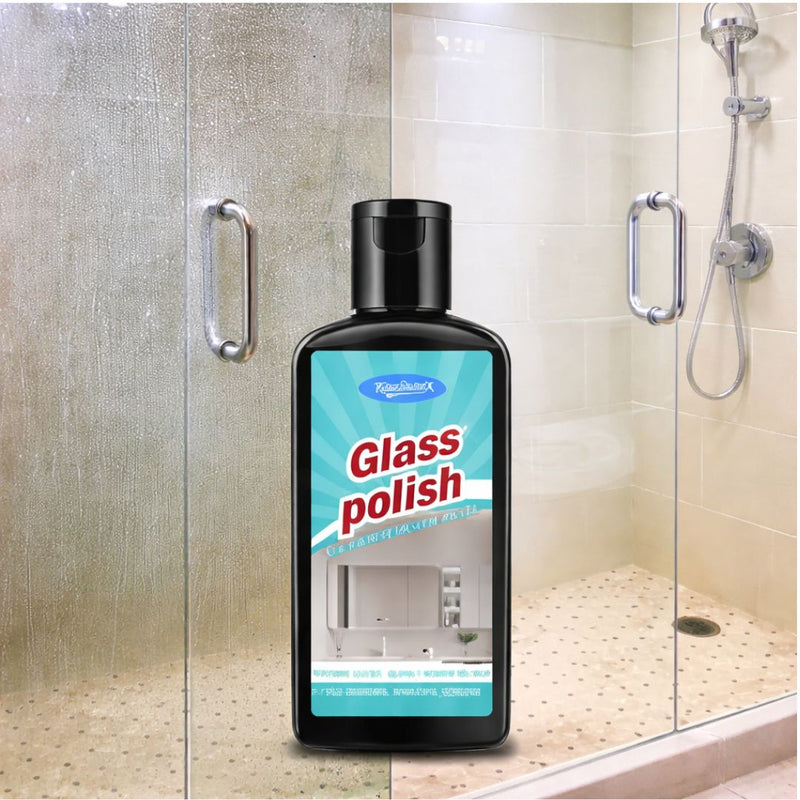 Limpiador De Vidrios para macha de agua calcificaciones y sarro Con Esponja Incluida (120ml). Removedor de Manchas para cristales. Restaurador de brillo.
