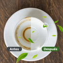 Pastillas Efervescentes Limpiadoras Para Tazas Y Vasos. Eliminador De Manchas De Café, Té Y Vino. Tabletas De Limpieza Con Ácido Cítrico 50g.