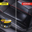 Cera Restauradora Para Plásticos Y Cuero De Auto Con Esponja. Renovador De Interior Automotriz Para Tablero, Puertas, Asientos Y Superficies De Cuero (70g).