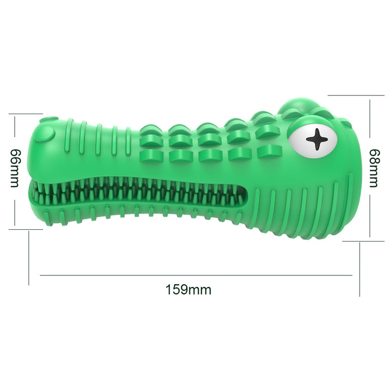 Juguete para Perro masticable y resistente de caucho con sonido. Forma de lagarto.