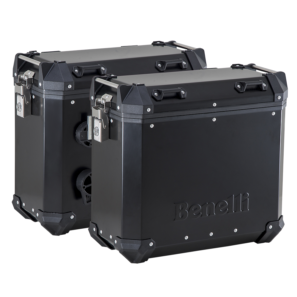 Maletas EVO Laterales de 58L Benelli para TRK502X Color Negro