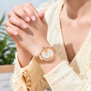 Naviforce Reloj Analógico Rose Gold con Esfera Rose Gold, Correa de Malla de Acero Inoxidable, Diámetro de 32 mm y Resistencia al Agua 3 ATM.