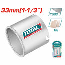 Brocas circulares de carburo sacabocado para piedras y cerámicas. 33mm