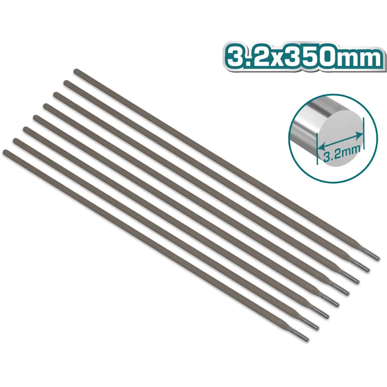 Electrodo 6013 De Acero Al Carbón Para Soldadura. 3.2X350mm. Viene En Paquete De 2.5 Kg  (5.5Lbs)