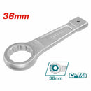 Llave inglesa de anillo de golpear, Tamaño: 36mm. 205mm largo CR-V. DIN7444