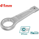 Llave inglesa de anillo de golpear, Tamaño: 41mm. 230mm largo CR-V. DIN7444