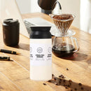 Botella Térmica para Bebidas Calientes y Frías en Acero Inoxidable 304. Taza Portátil Antifugas para Auto y Viaje con Doble Pared Aislada. 350ml Color Blanco