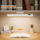 Lámpara LED Recargable USBC con Control Remoto. Luz Con Base Magnética Regulable con  5 Tonos de Luz, Brillo y Pantalla Digital. Blanca (29cm)