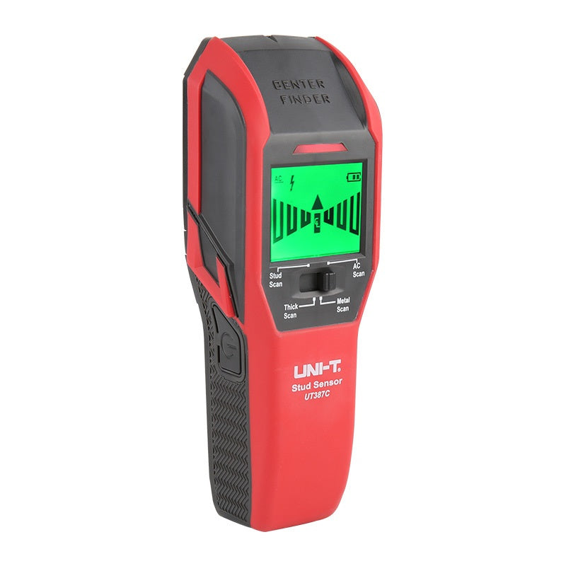 UT387C Detector de pared profesional metal, madera y AC cable oculto en pared. Profundidad max. 51mm