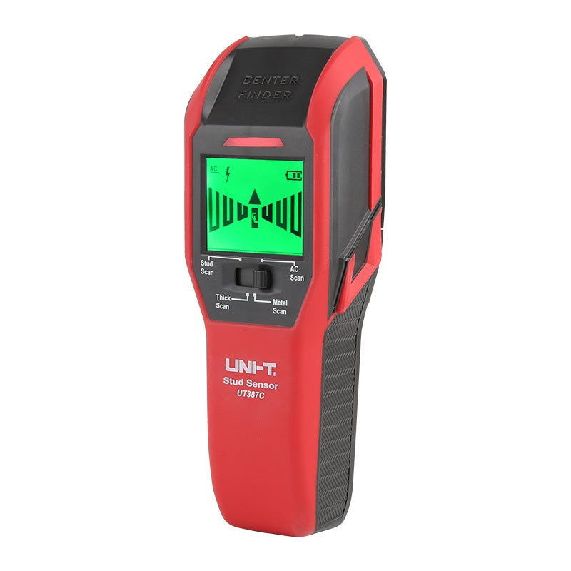 UT387C Detector de pared profesional metal, madera y AC cable oculto en pared. Profundidad max. 51mm