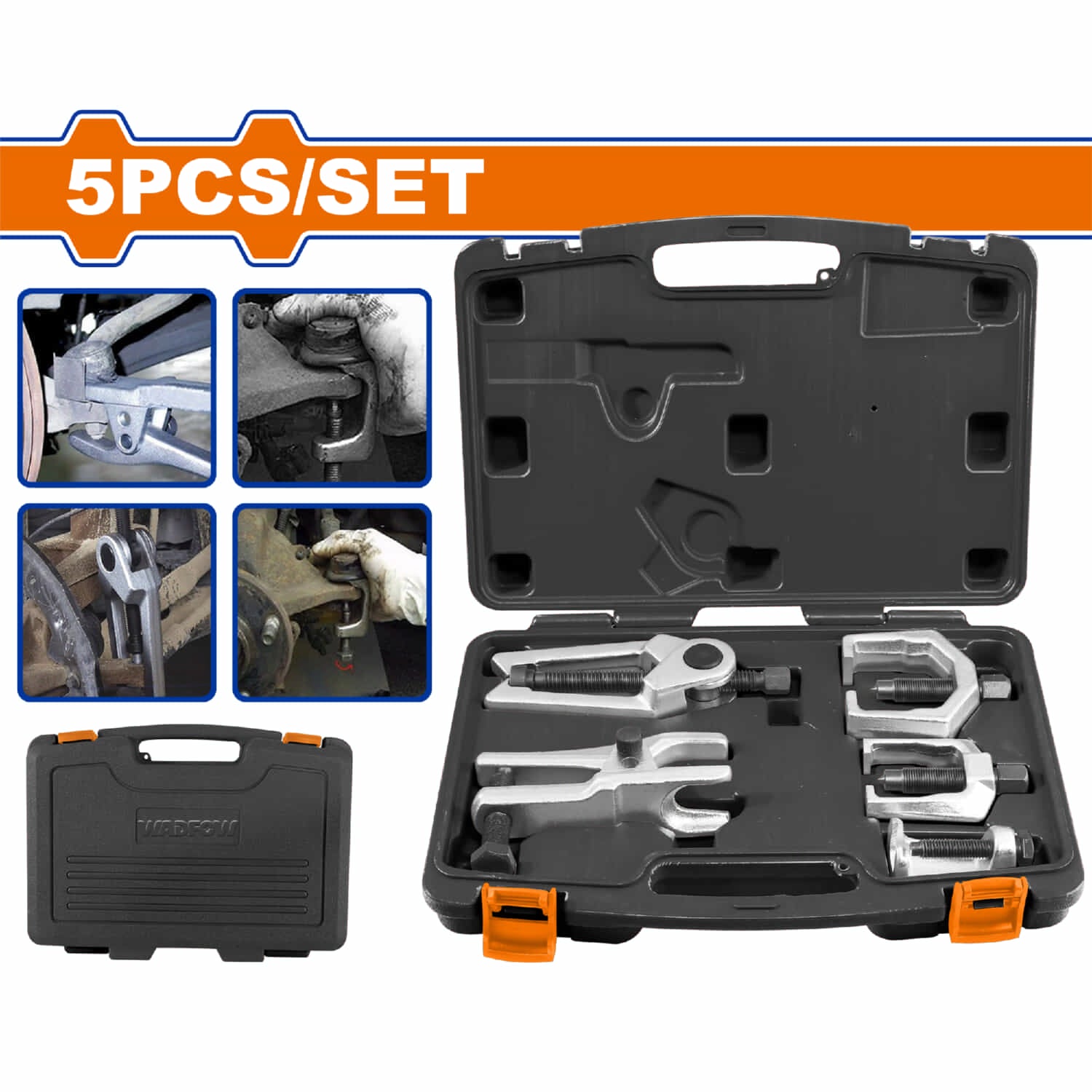 Extractores de Suspensión y Dirección Automotriz Set 5 Piezas incluye Maletín