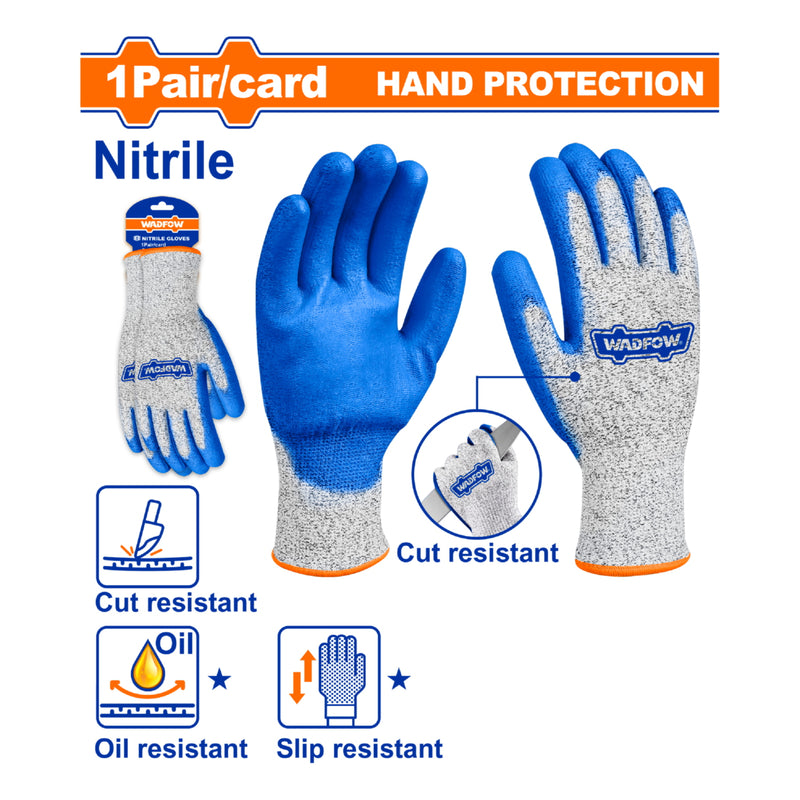 Guantes De Nitrilo Anticorte Para Protección De Manos Talla XL