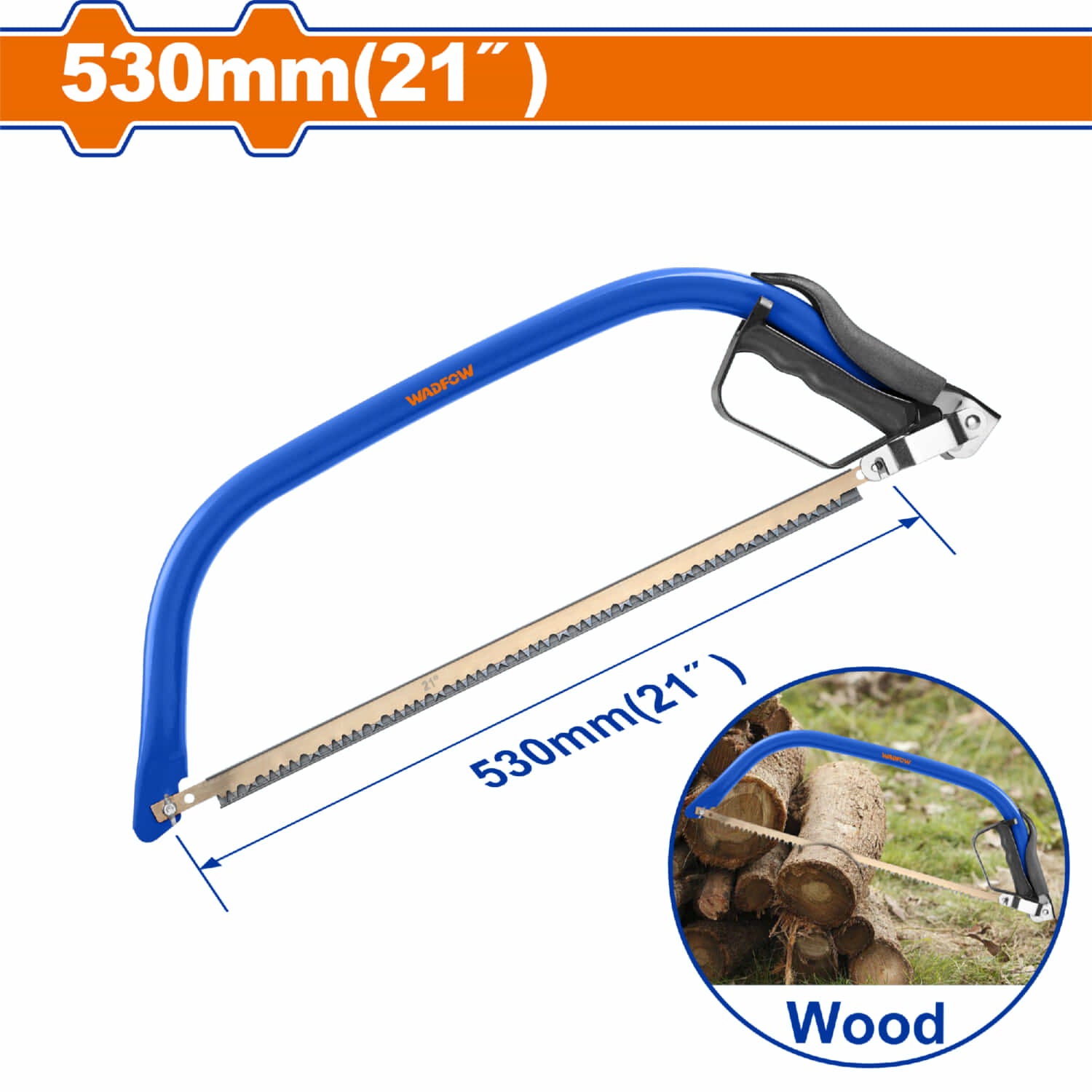 Sierra para podar 530mm (21") Incluye 1 hoja de sierra. Ideal para arquitectura y paisajismo. Serrucho de Jardín.