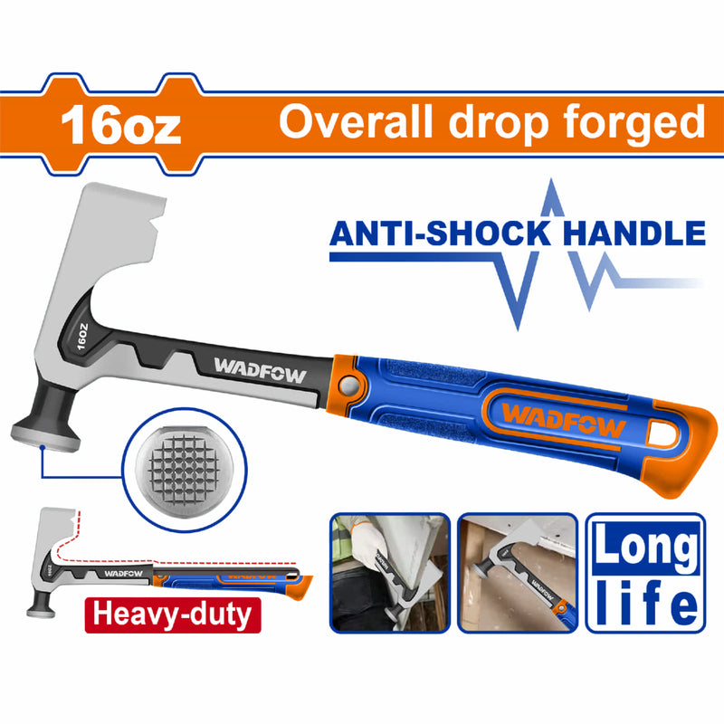 Martillo para paneles de Yeso 16oz Hoja afilada. Cabeza forjada. Drywall Gypsum