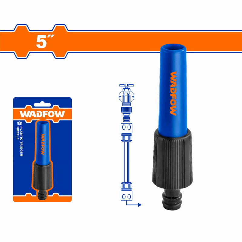 Lanza de Riego 5" con Boquilla Ajustable 3 Modos Chorro a Cono. Ideal Jardín y Limpieza. Varilla de agua