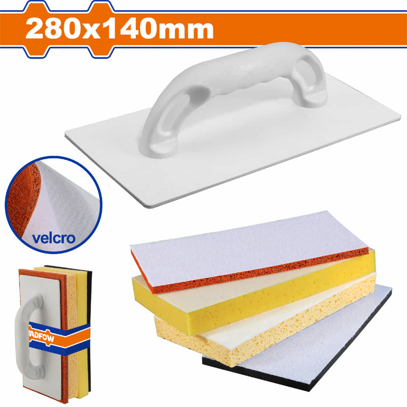 Esponjas para Limpieza de Colocación de Azulejos con Mango PU Velcro  280x140mm Set de 5 pzas.