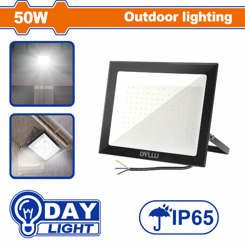 Lampara Reflectoras  LED 50W 6000K 110-240V ~ 50 / 60Hz. Luz Diurna. IP65. Sin enchufe.