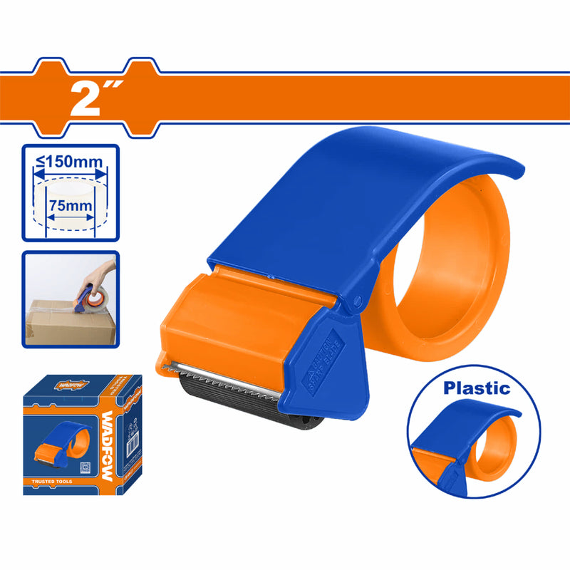 Cortador de Cinta 2" Diámetro Ø150mm max. Plástico. Ideal para Embalaje de Cajas en Almacén Oficina Hogar
