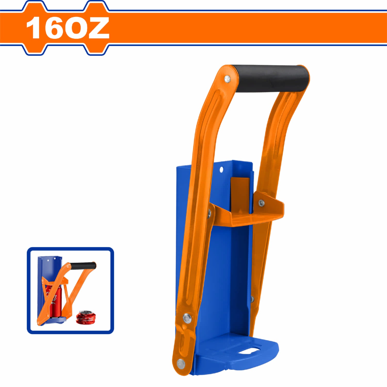 Compactadora de latas 16oz. Fabricado en Hierro. Ideal para comprimir latas de aluminio.