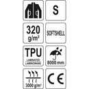 Chaqueta de trabajo Softshell Impermeable con capucha