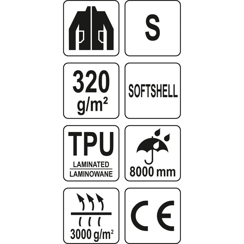 Chaqueta de trabajo Softshell Impermeable con capucha