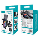 Soporte de Celular para Moto y Bicicleta. Porta Celular Ajustable 360° para Manubrio. Sujeción Antivibración Compatible 3.6" a 6.5".