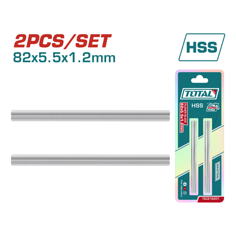 cuchillas cepillo de madera 82X5.5X1.2mm