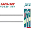 cuchillas cepillo de madera 82X5.5X1.2mm