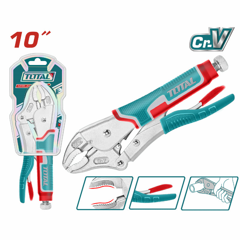 10" Alicate de presion mandibula curva Cr-V 10" HRC52-HRC60