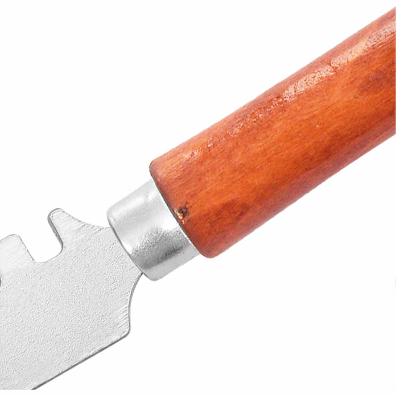 Cortador vidrio con mango de madera 6 ruedas de corte. 130mm