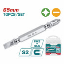 Juego 10pcs puntas phillips