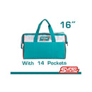 Bolsa de herramientas de 14 bolsillos. 16"