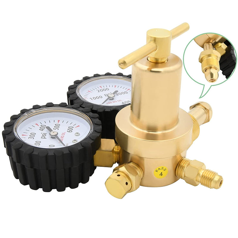 Regulador Medidor de presión de nitrógeno HVAC. manometro