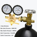 Regulador Medidor de presión de nitrógeno HVAC. manometro