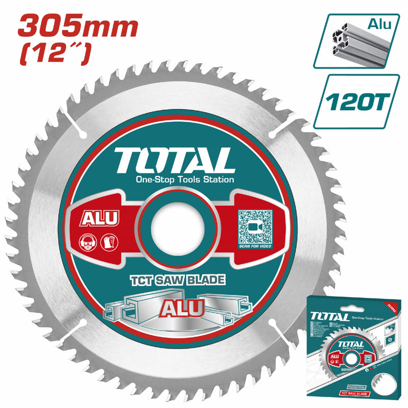 Disco corte para aluminio 305mm(12") 120T,arbor:30mm 16mm y anillo 25.4mm