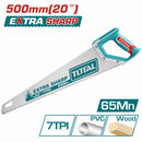 Serrucho de mano 500 mm/20". Espesor 0.9 mm, 7TPI